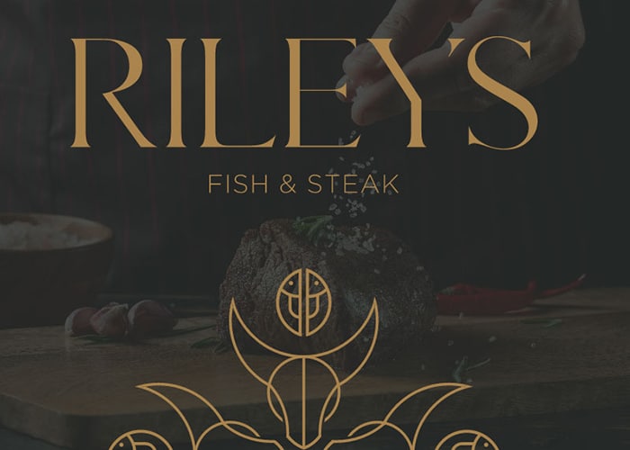 Riley's Fish & Steak restaurant website design