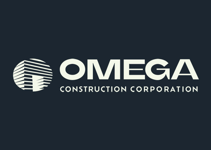 Omega Construction logo and website design